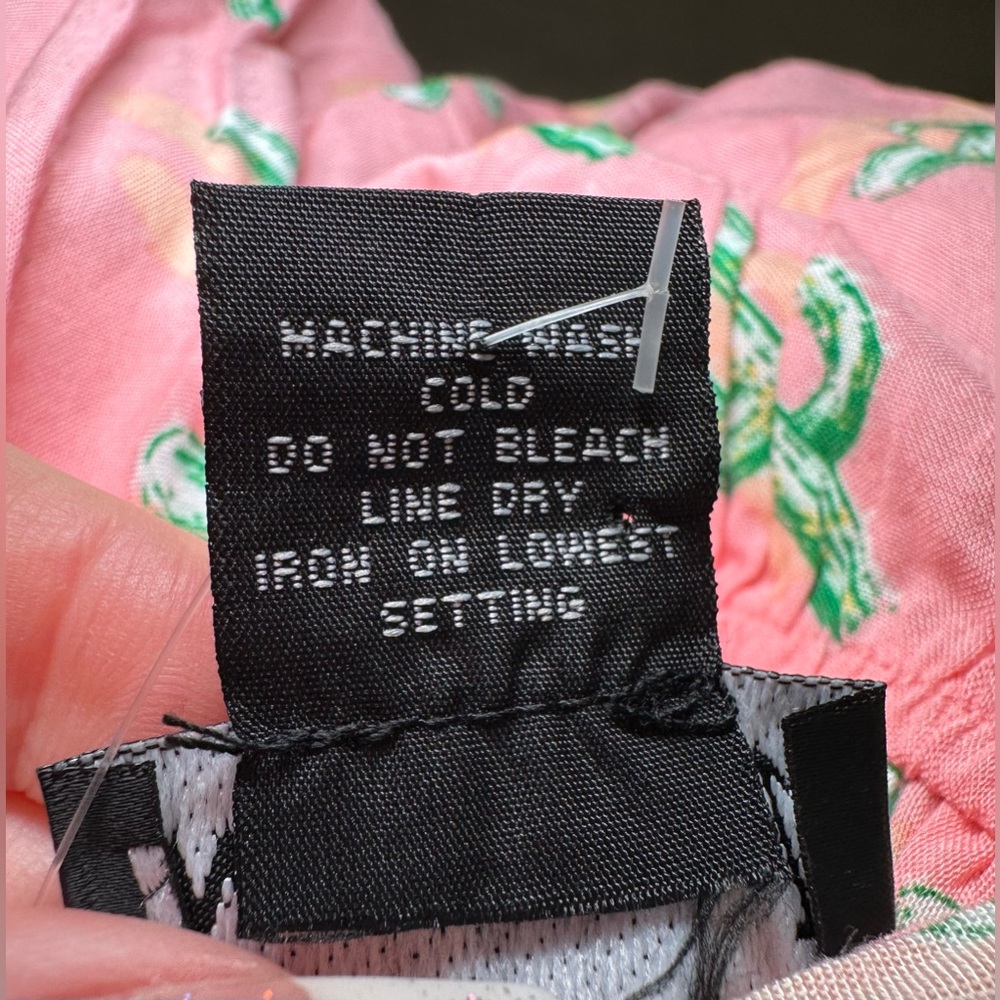 NWT 🌵 Wet Seal Cactus Print Romper Pink Green Summer Beach Cute Boho Festival M - Picture 13 of 13